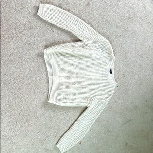 Art Class Women's Textured Cream Sweater